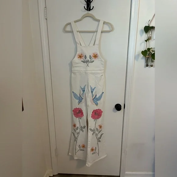 Fillyboo At the Heart Of It Embroidered Jumpsuit Size xs - Picture 1 of 7